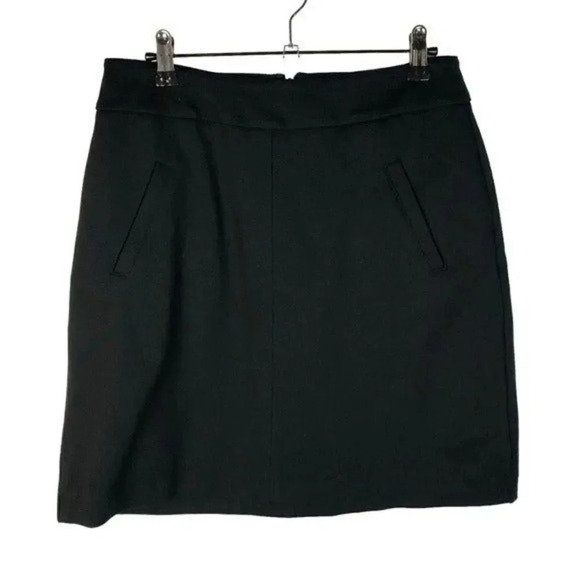 Cabi Agency Black Pocket Front A-Line Ponte Mini Skirt 2 #3583 - Picture 1 of 4